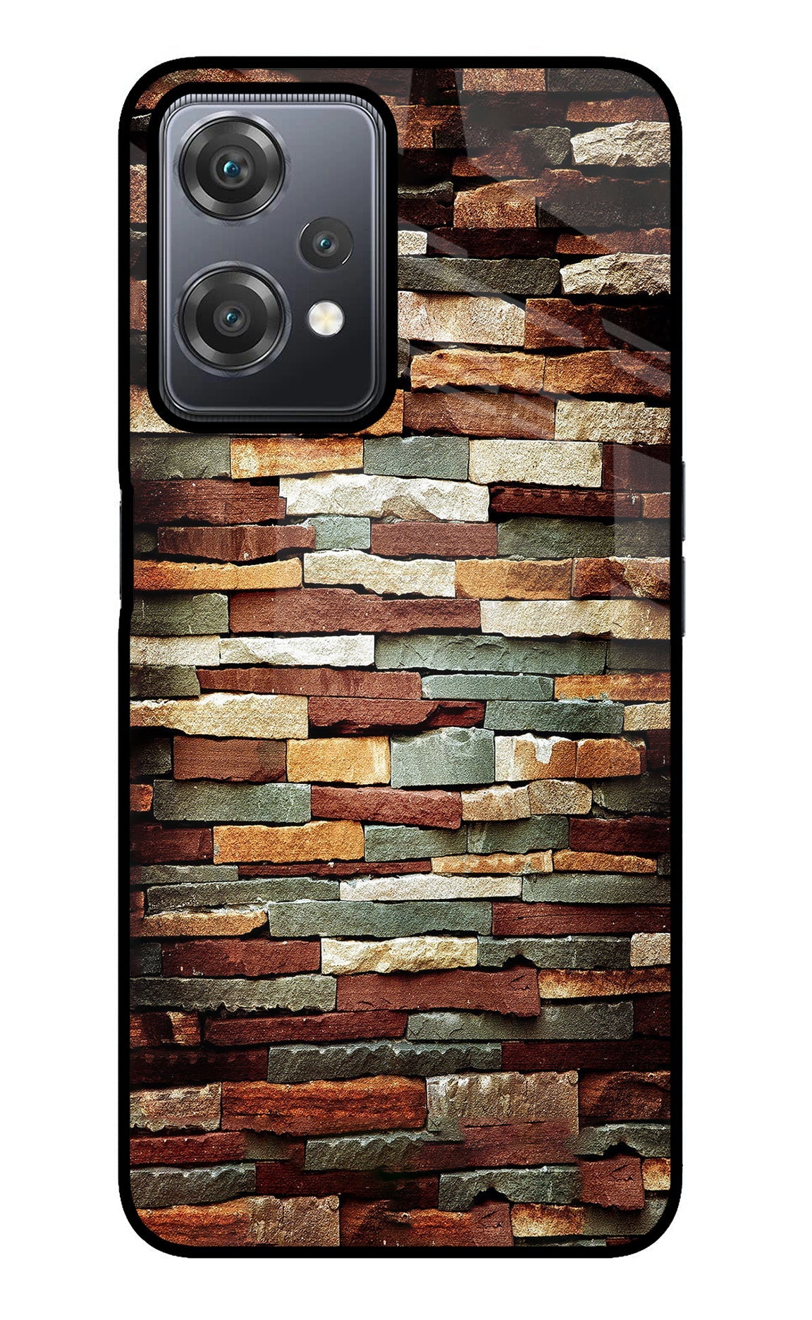 Bricks Pattern OnePlus Nord CE 2 Lite 5G Glass Case