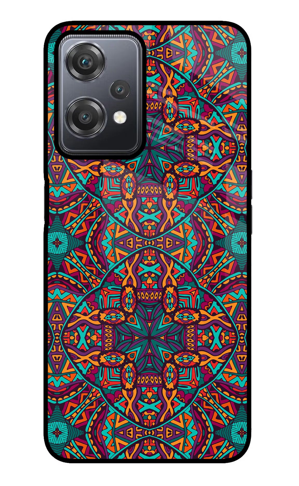 Colour Mandala OnePlus Nord CE 2 Lite 5G Glass Case Back Cover by Casekaro
