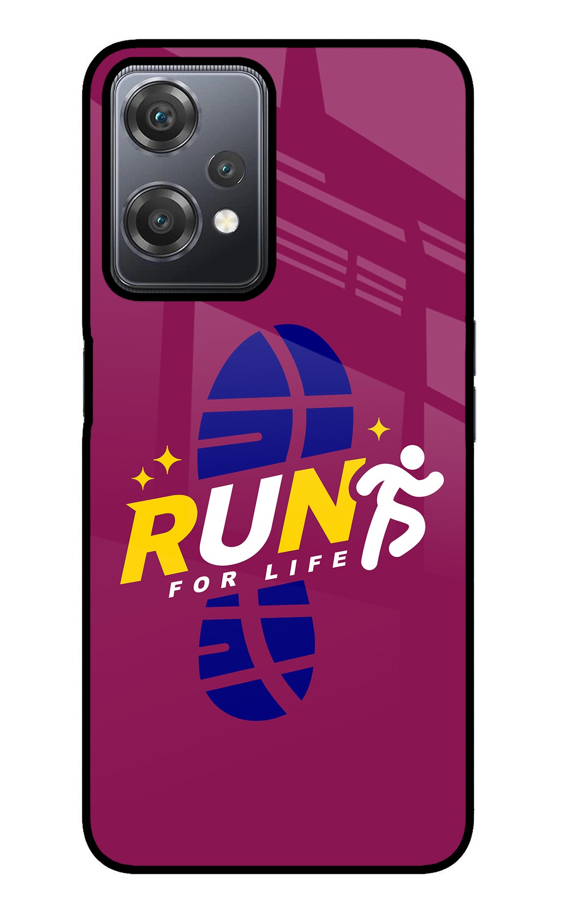 Run for Life OnePlus Nord CE 2 Lite 5G Glass Case