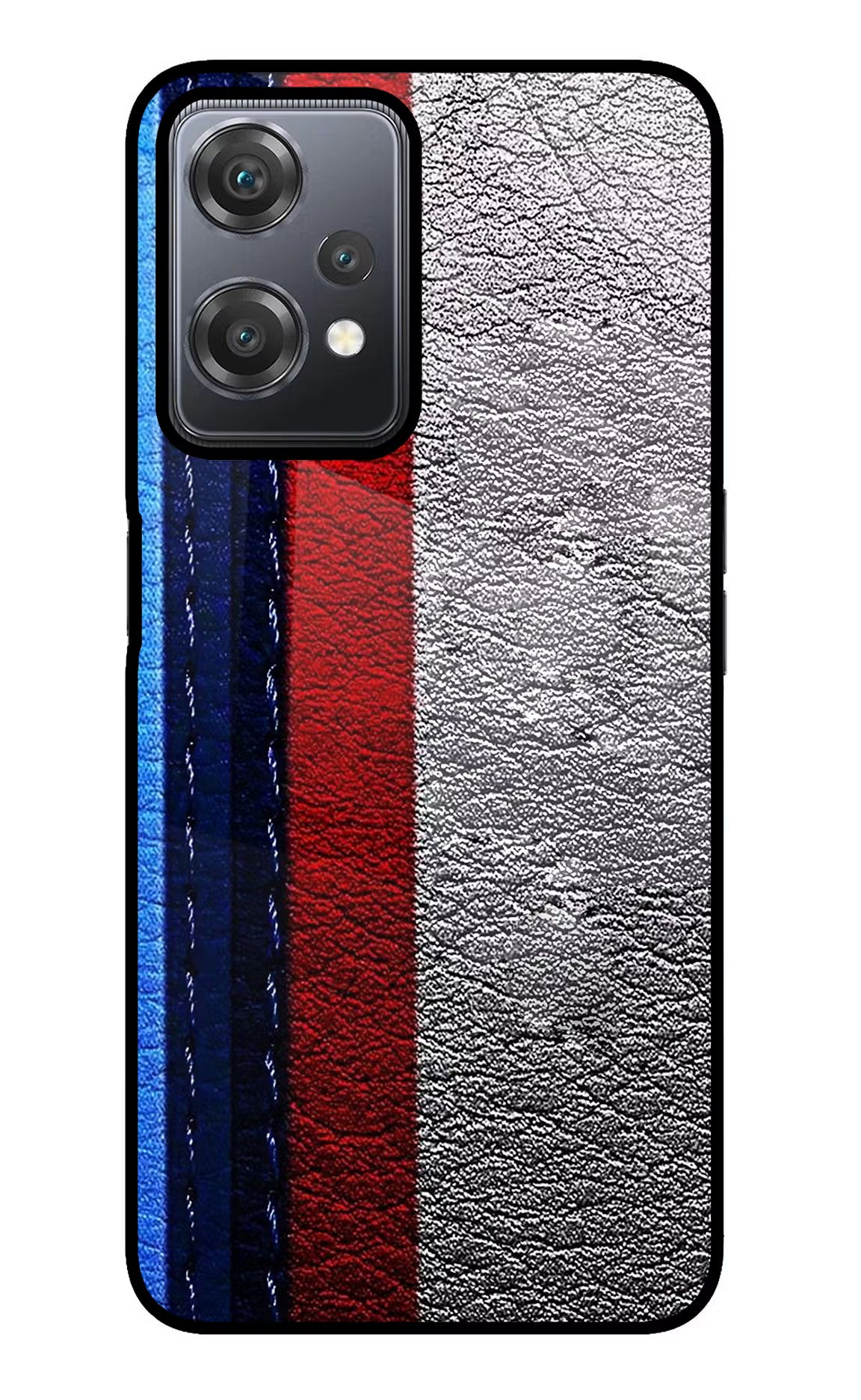 BMW Stripes OnePlus Nord CE 2 Lite 5G Glass Case Back Cover by Casekaro