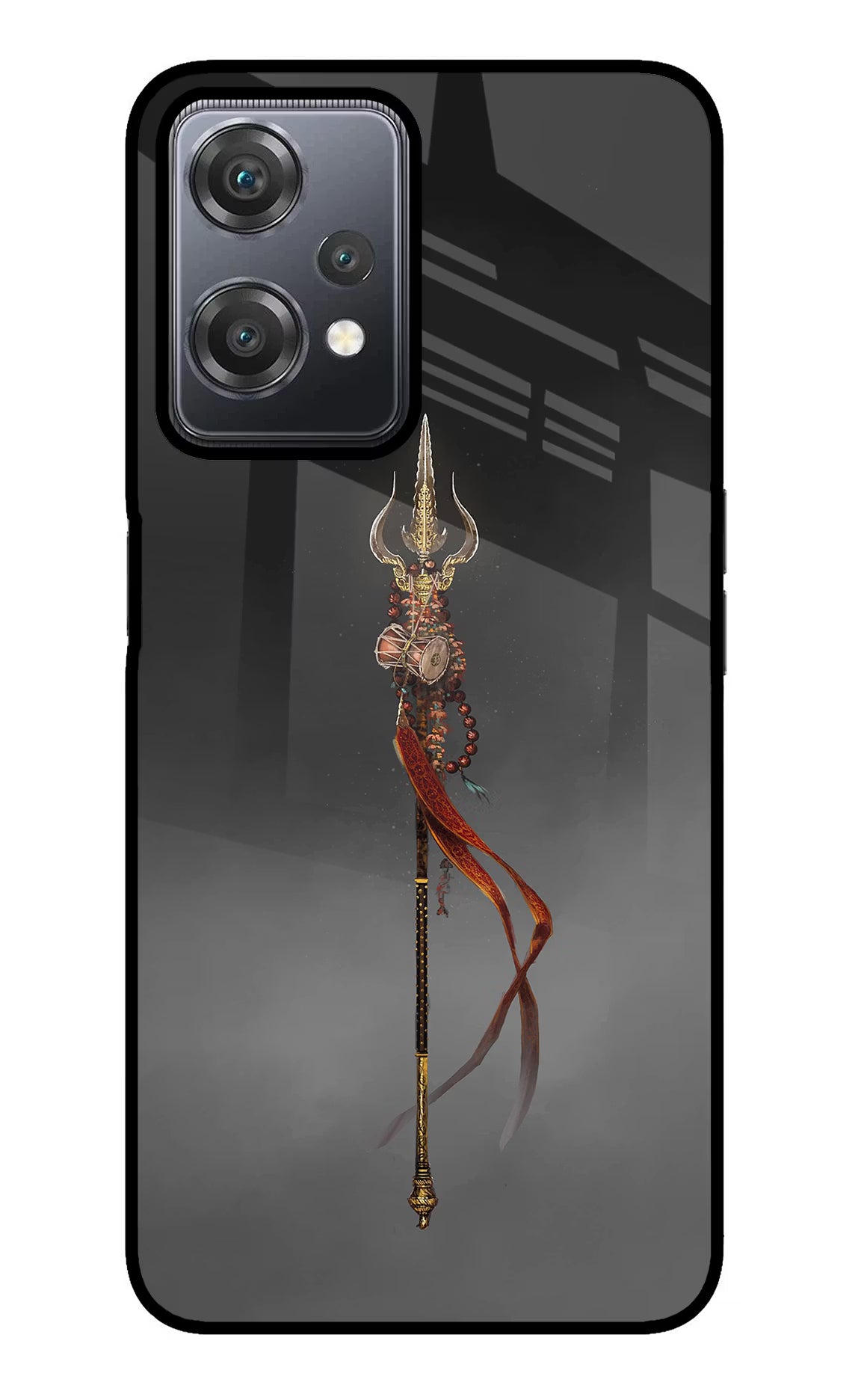 Shiv Trishul OnePlus Nord CE 2 Lite 5G Glass Case Back Cover by Casekaro