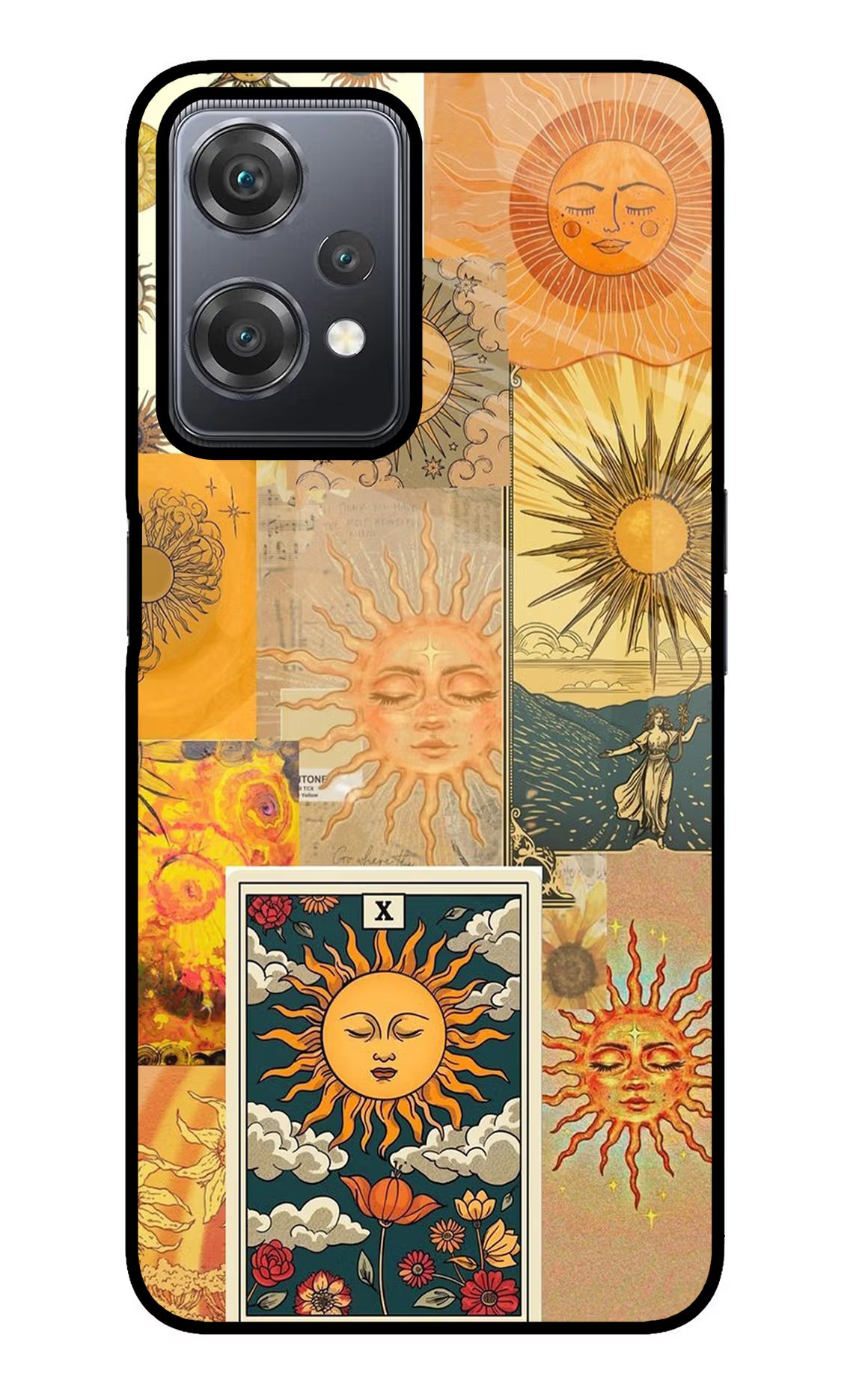 Sun OnePlus Nord CE 2 Lite 5G Glass Case Back Cover by Casekaro