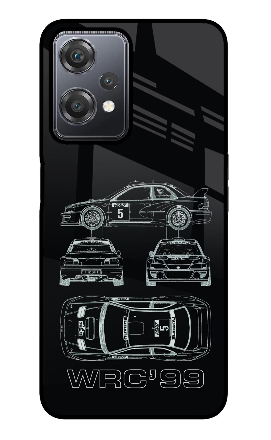 WRC'99 OnePlus Nord CE 2 Lite 5G Glass Case Back Cover by Casekaro