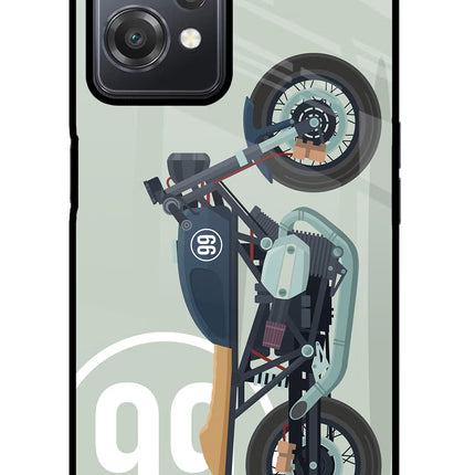 Classic Cafe Racer 99 OnePlus Nord CE 2 Lite 5G Glass Case Back Cover by Casekaro
