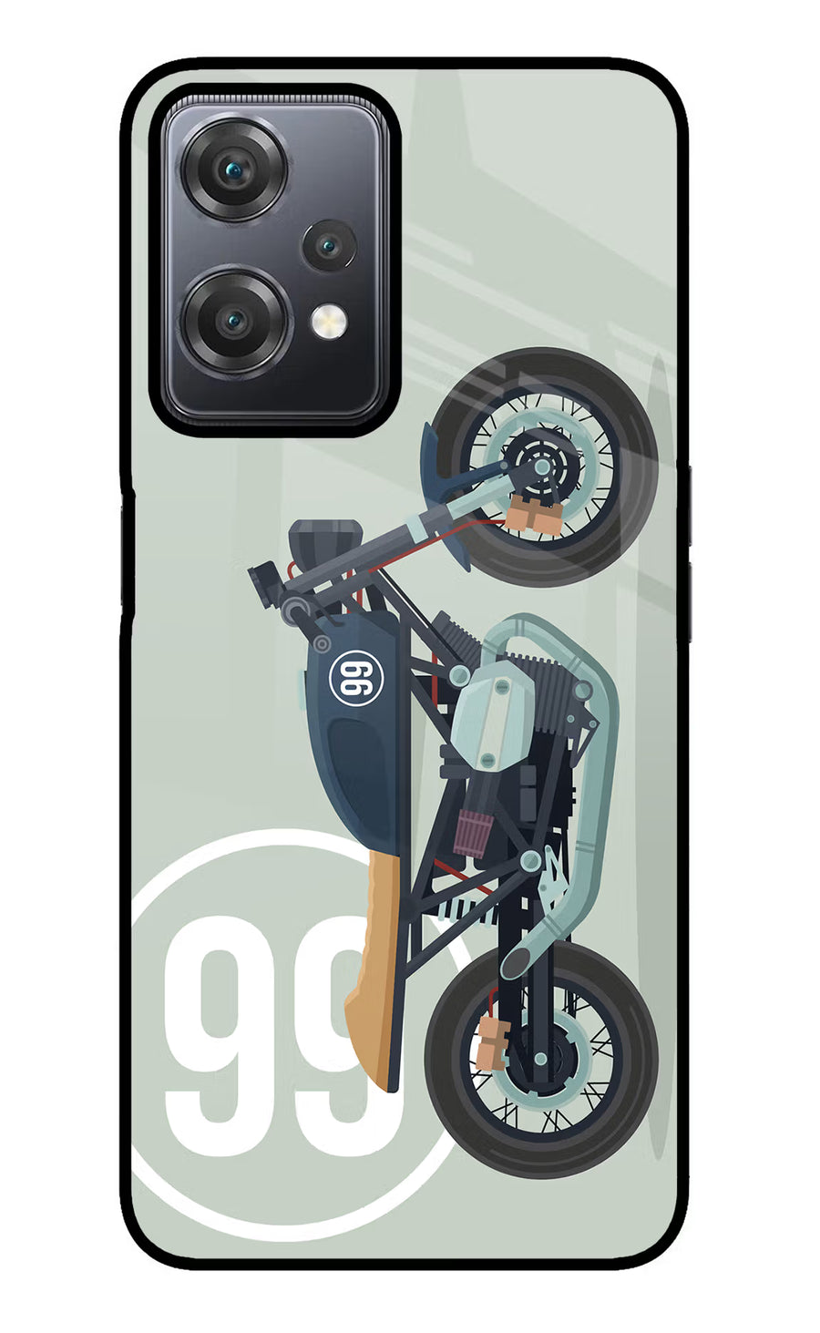 Classic Cafe Racer 99 OnePlus Nord CE 2 Lite 5G Back Cover, Glass case