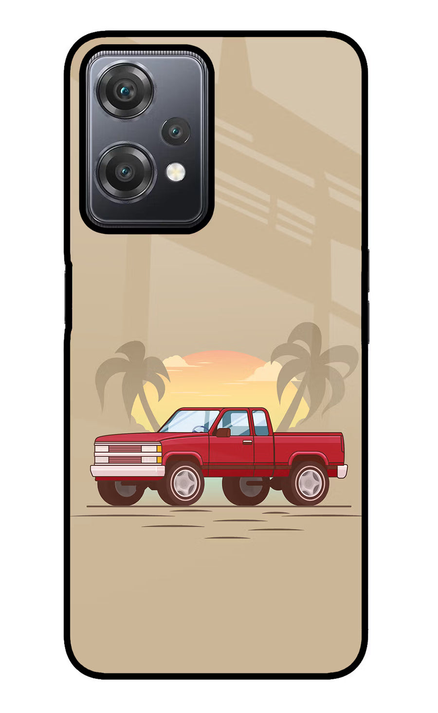 Desert Classic Drive OnePlus Nord CE 2 Lite 5G Back Cover, Glass case