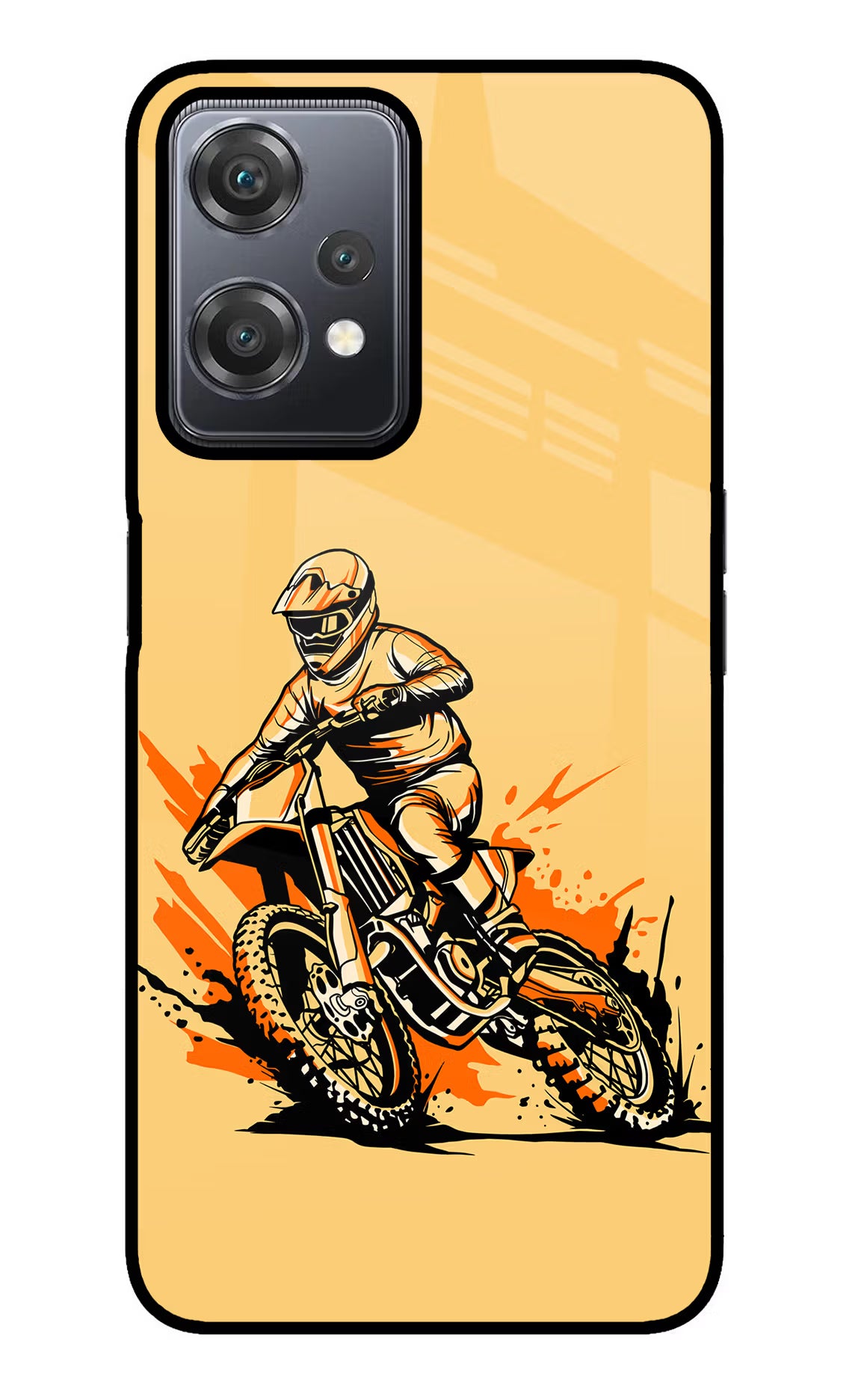 Off-Road Fury OnePlus Nord CE 2 Lite 5G Glass Case Back Cover by Casekaro