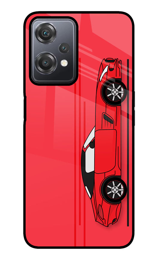 Red Velocity OnePlus Nord CE 2 Lite 5G Glass Case