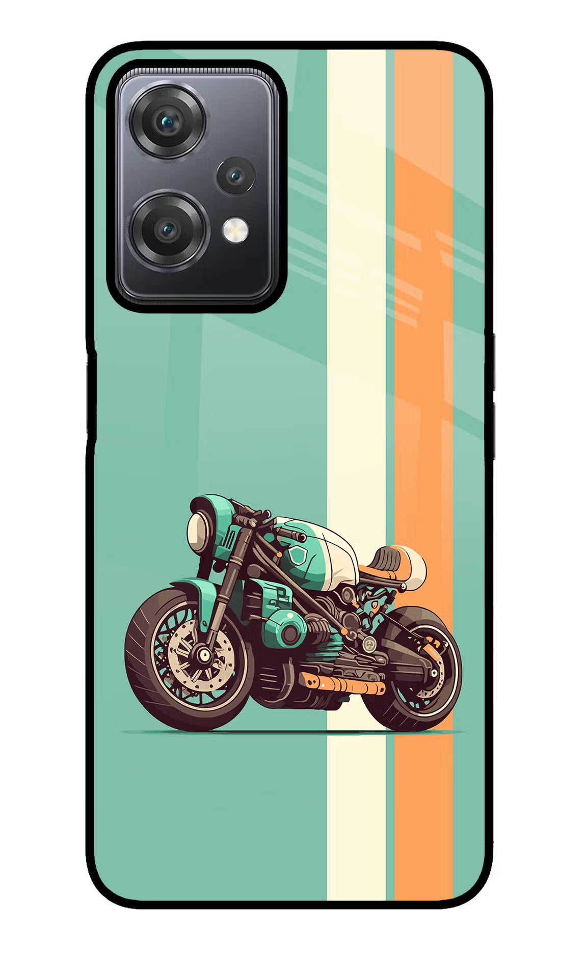 Striped Moto Drift OnePlus Nord CE 2 Lite 5G Glass Case
