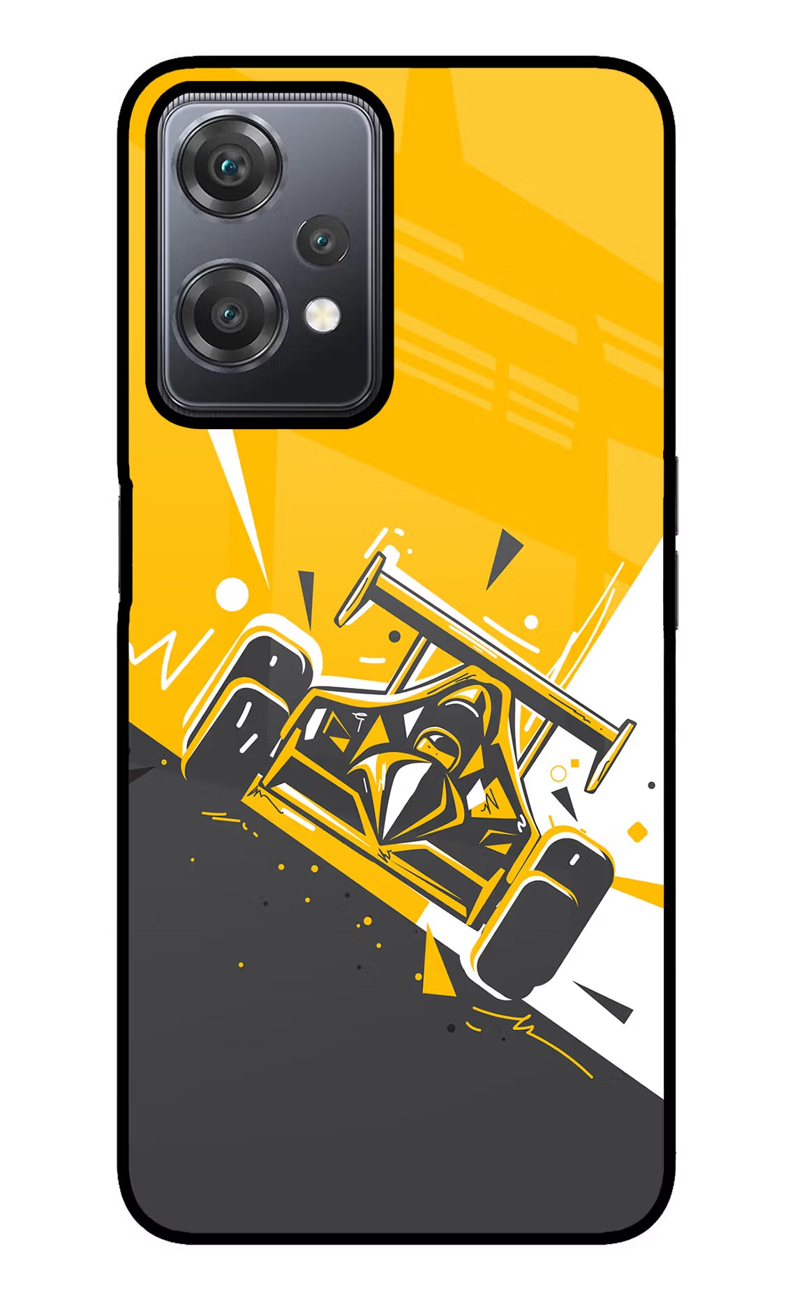 Track King OnePlus Nord CE 2 Lite 5G Glass Case Back Cover by Casekaro