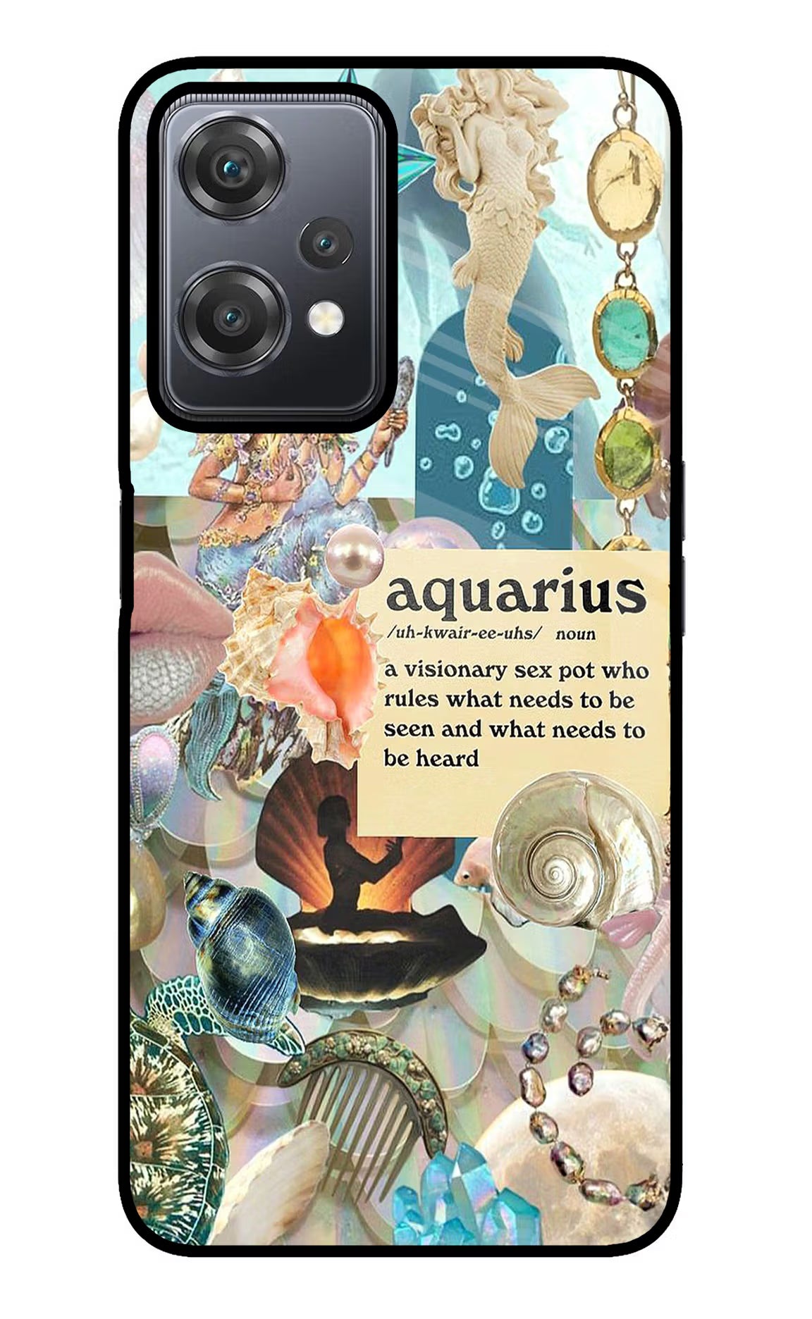 Aquarius Zodiac OnePlus Nord CE 2 Lite 5G Glass Case