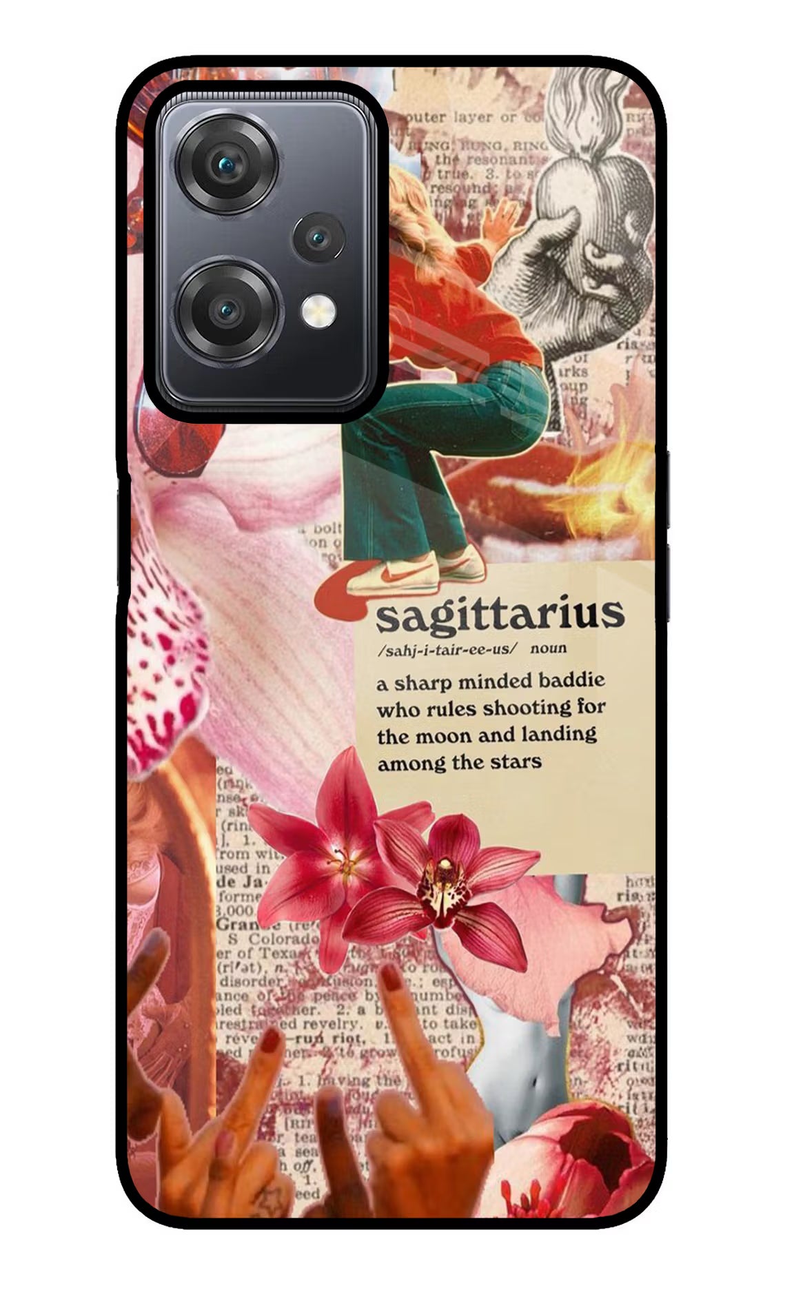 Sagittarius Zodiac OnePlus Nord CE 2 Lite 5G Glass Case Back Cover by Casekaro