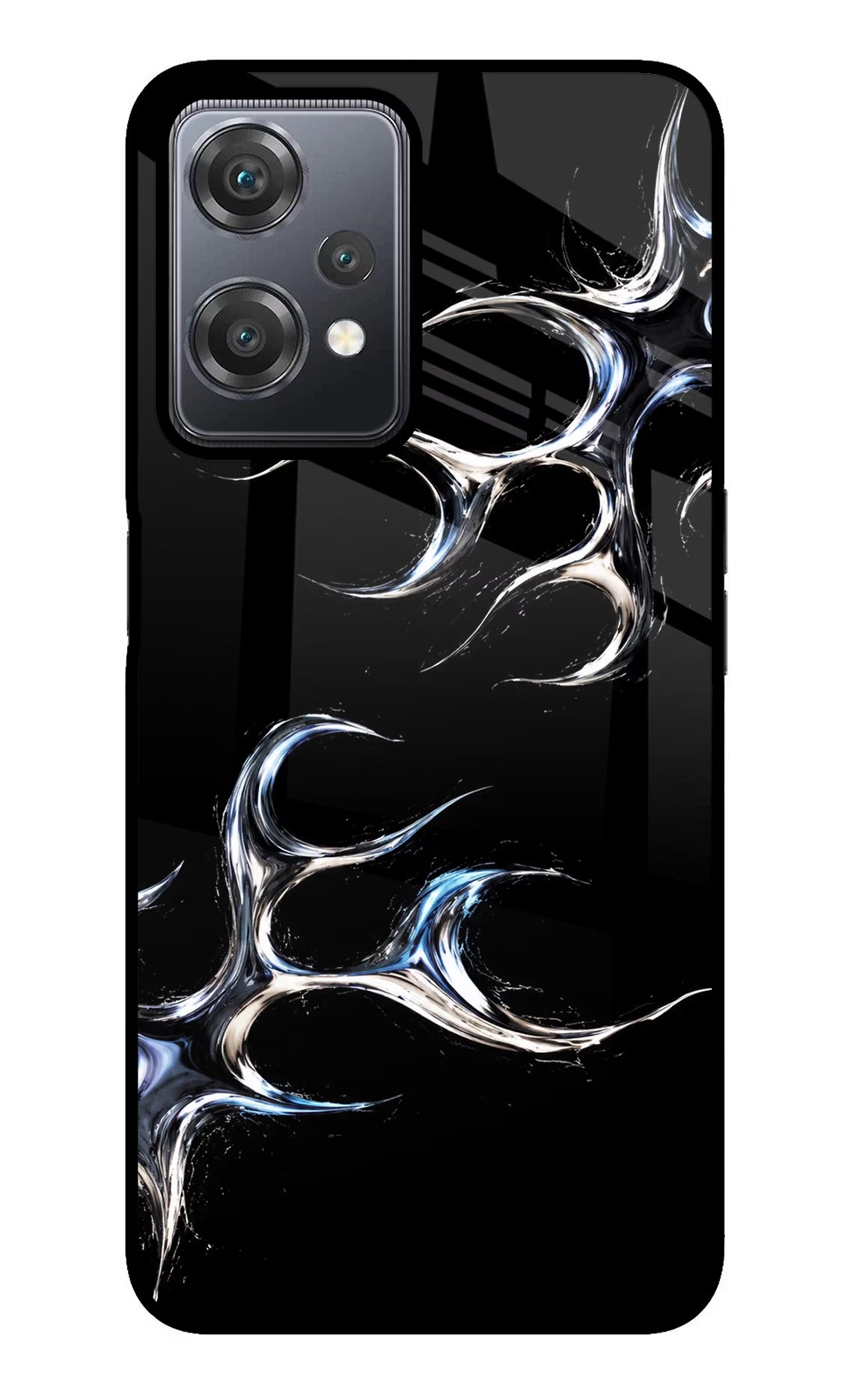 Chrome Tribal OnePlus Nord CE 2 Lite 5G Glass Case Back Cover by Casekaro