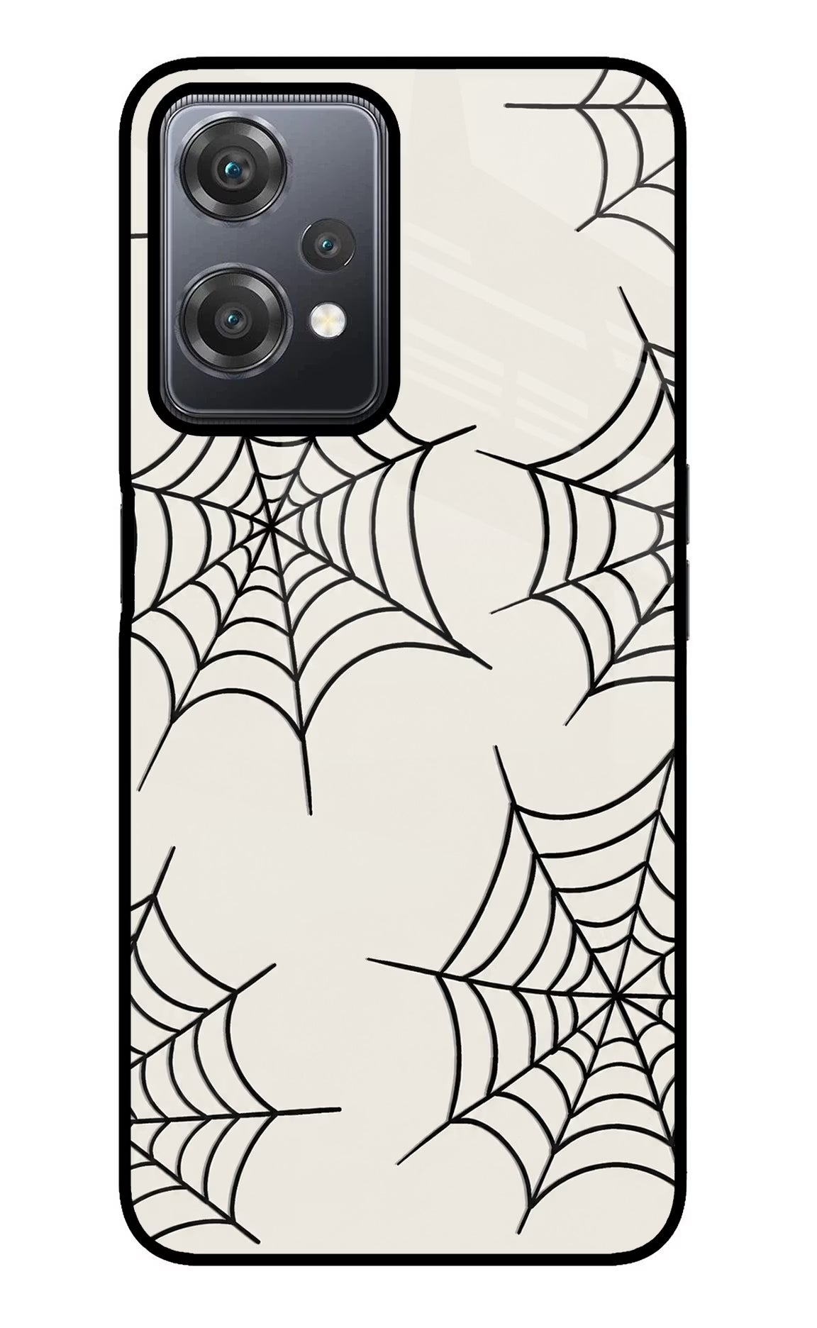 Spider Web OnePlus Nord CE 2 Lite 5G Glass Case Back Cover by Casekaro