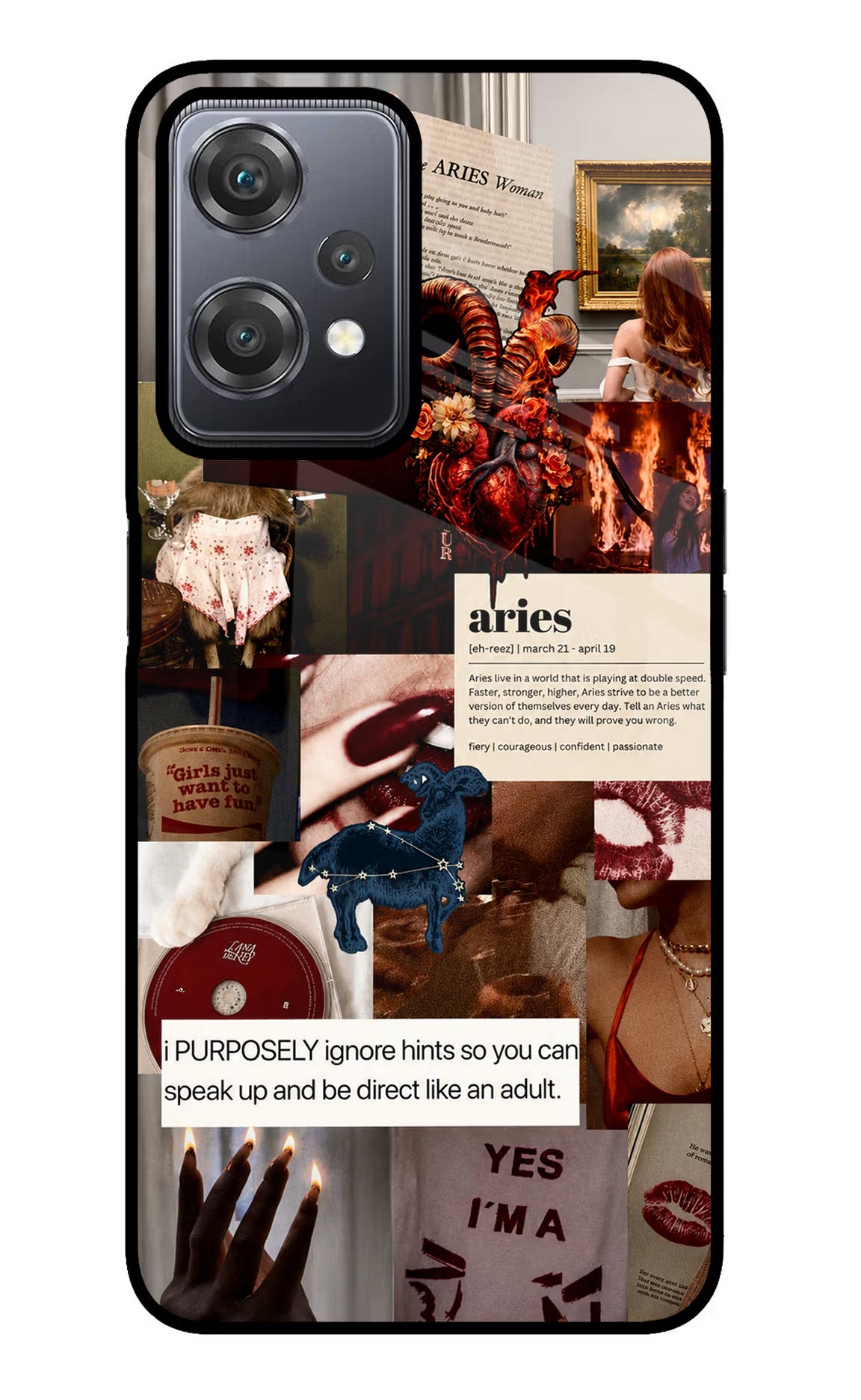 Zodiac Aries OnePlus Nord CE 2 Lite 5G Glass Case