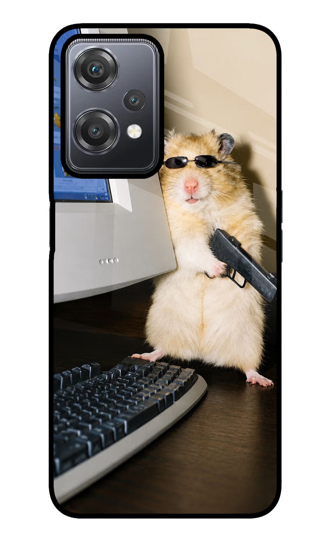 Hacker Hamster OnePlus Nord CE 2 Lite 5G Glass Case