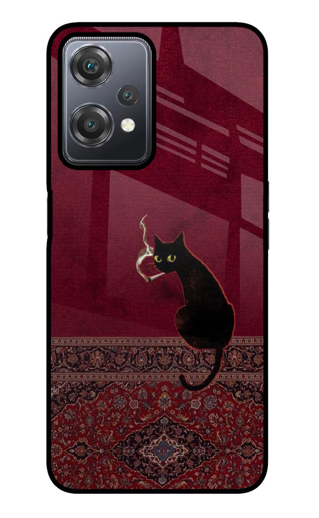 Midnight Cat OnePlus Nord CE 2 Lite 5G Glass Case