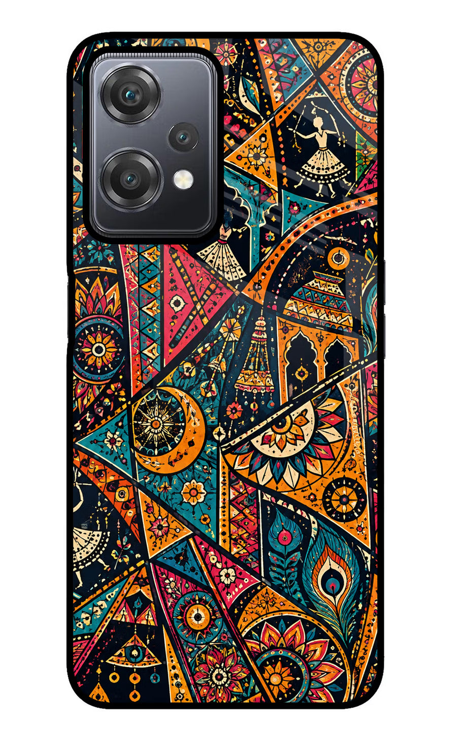 Folk Print OnePlus Nord CE 2 Lite 5G Back Cover, Glass case