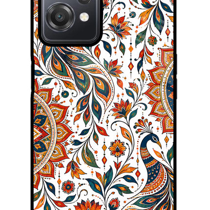 White Mayura OnePlus Nord CE 2 Lite 5G Glass Case