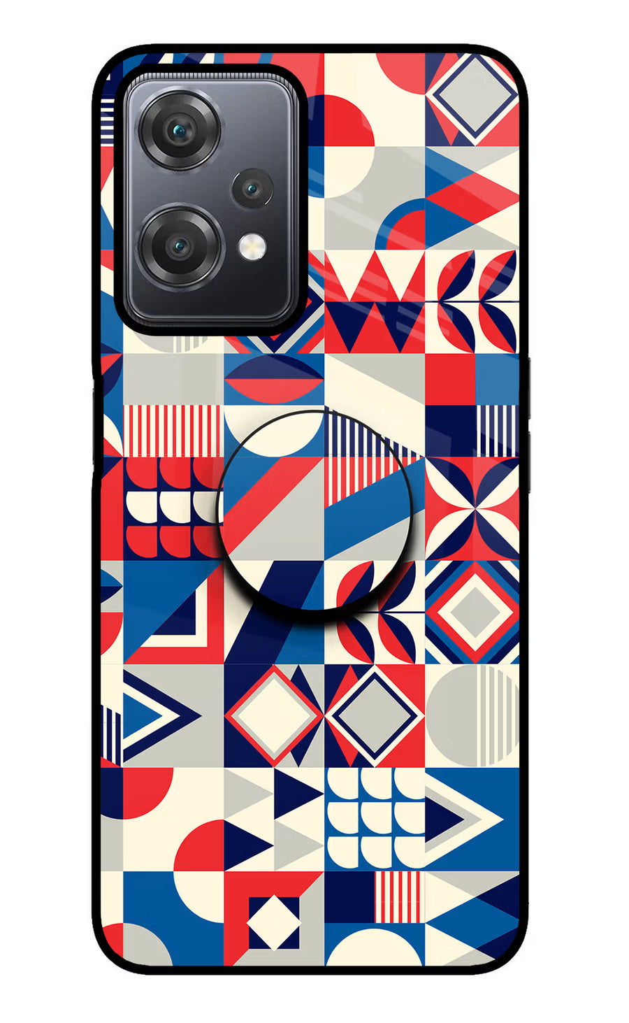 Colorful Pattern OnePlus Nord CE 2 Lite 5G Pop Case, Glass case