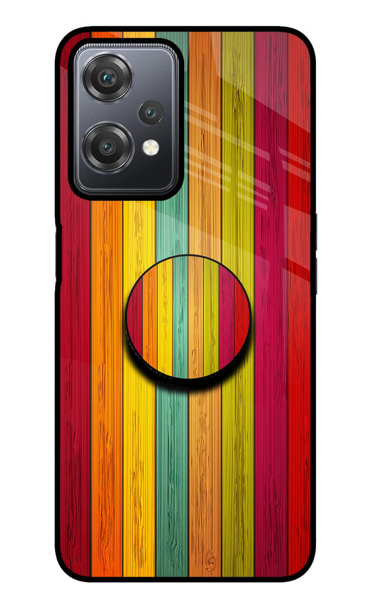 Multicolor Wooden OnePlus Nord CE 2 Lite 5G Glass Case