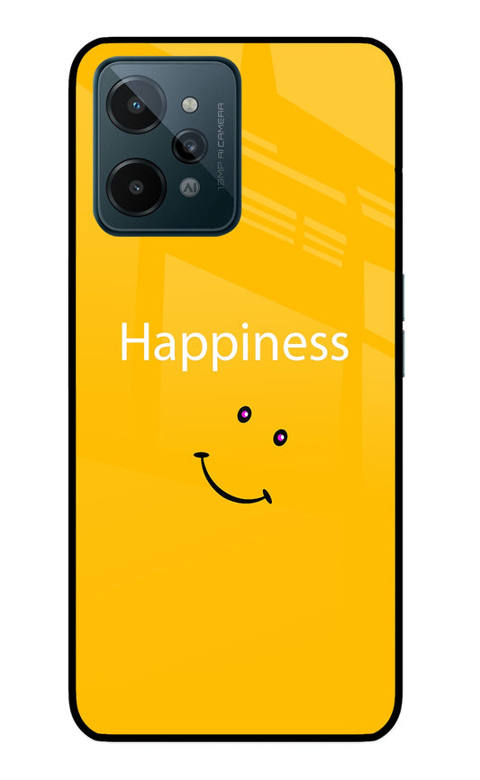 Happiness With Smiley Realme C31 Glass Case
