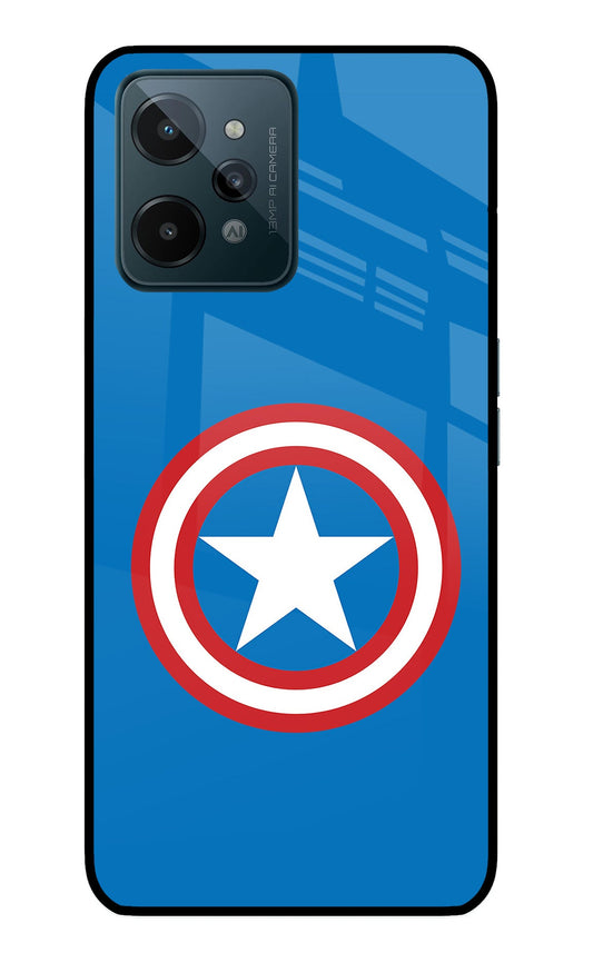 Captain America Logo Realme C31 Glass Case