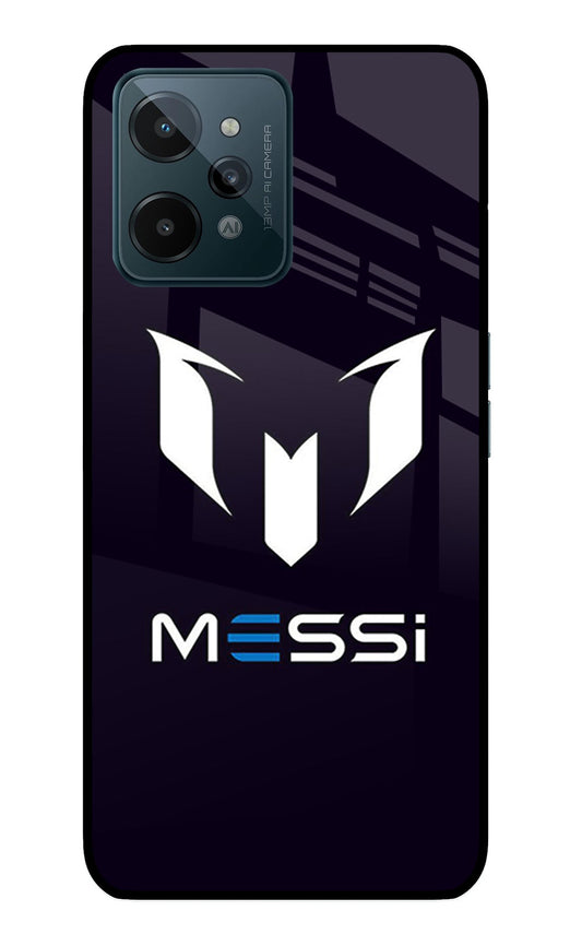 Messi Logo Realme C31 Glass Case