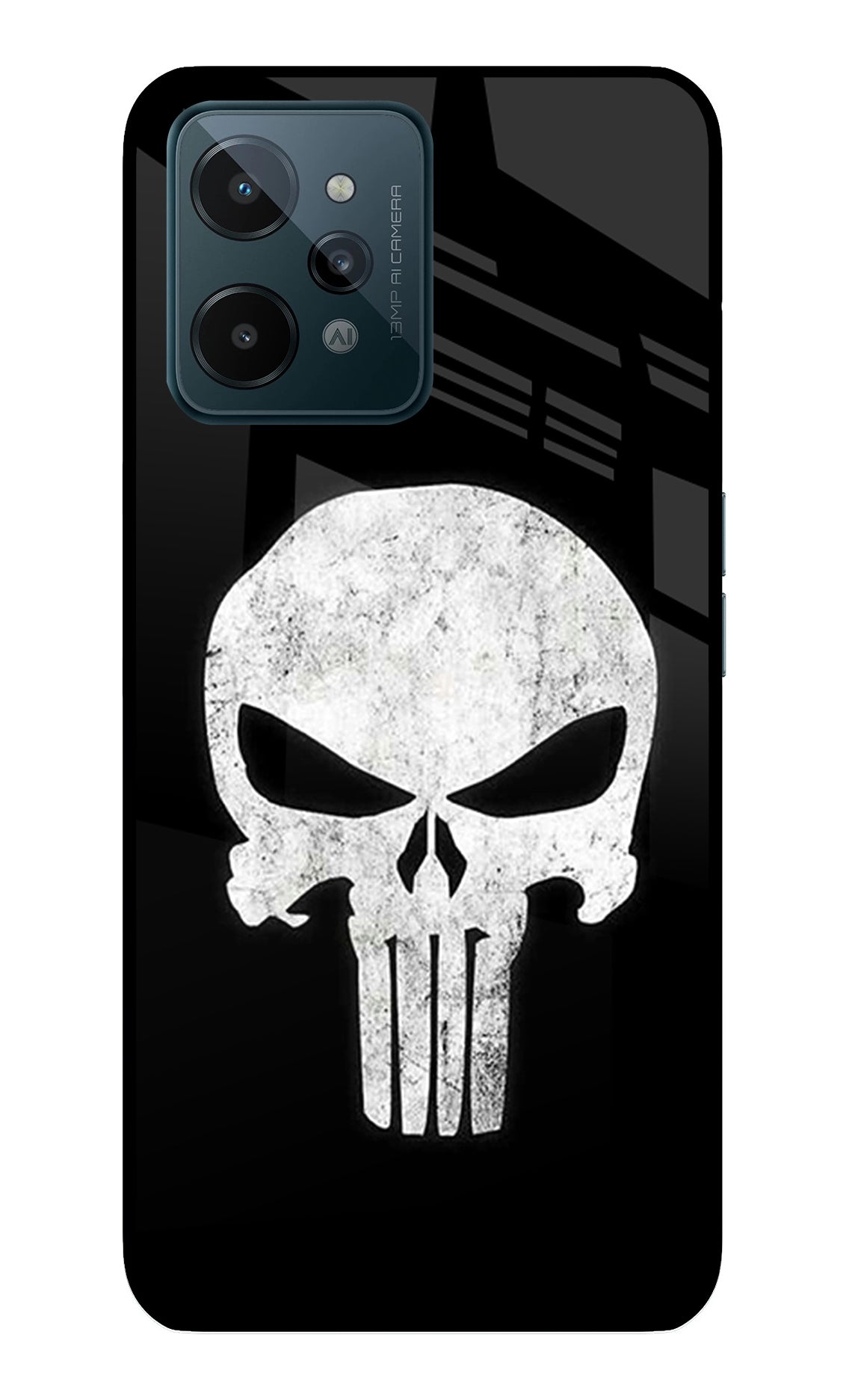 Punisher Skull Realme C31 Glass Case