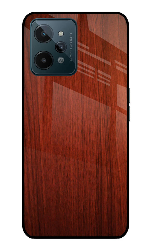 Wooden Plain Pattern Realme C31 Glass Case