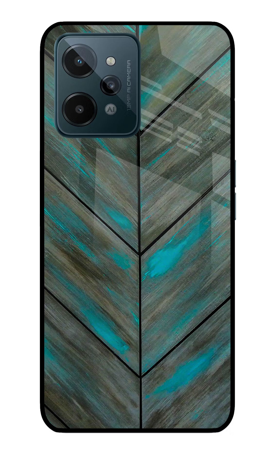 Pattern Realme C31 Glass Case Back Cover by Casekaro