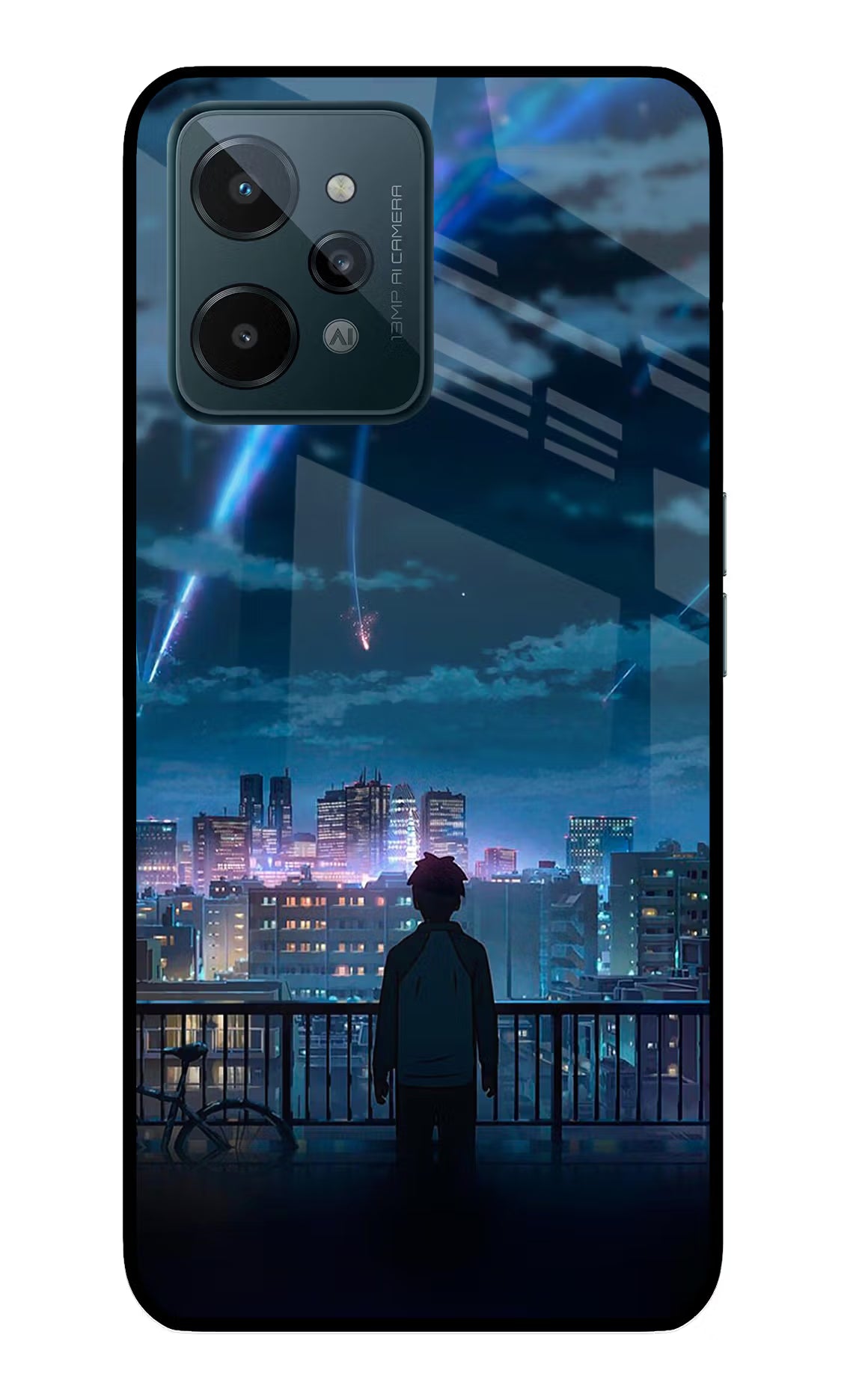 Anime Realme C31 Glass Case Back Cover by Casekaro
