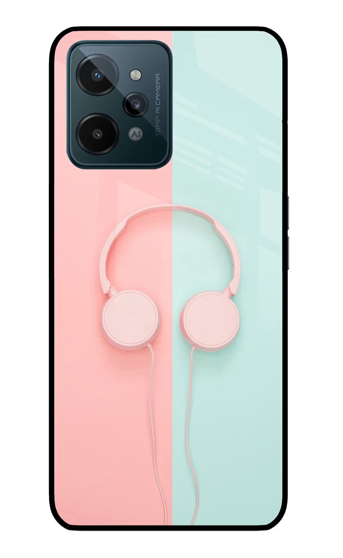 Music Lover Realme C31 Glass Case Back Cover by Casekaro