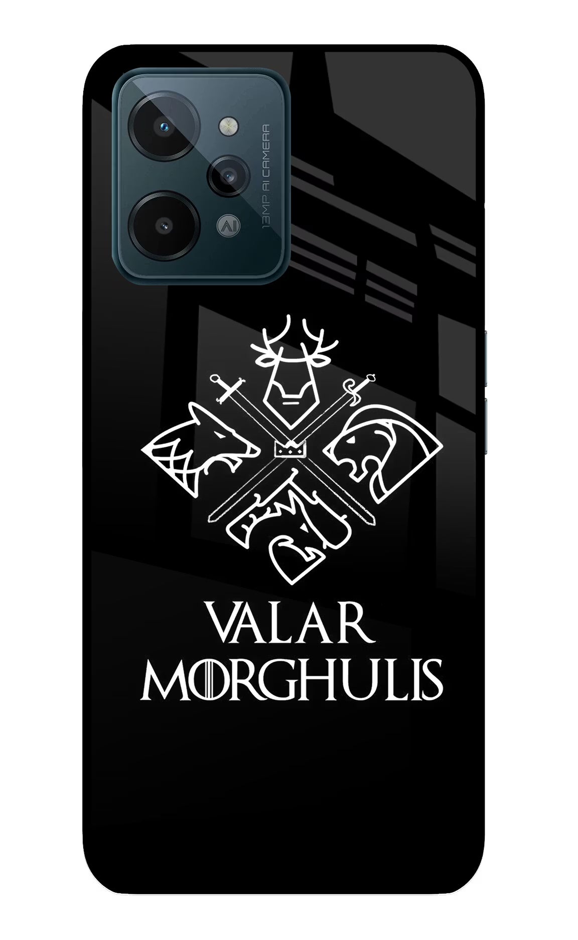 Valar Morghulis | Game Of Thrones Realme C31 Glass Case Back Cover by Casekaro