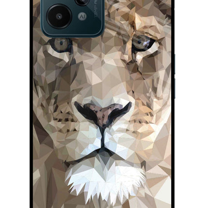Lion Art Realme C31 Glass Case Back Cover by Casekaro