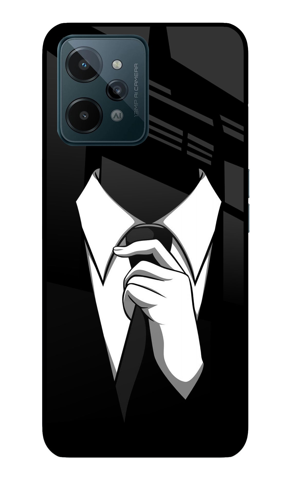 Black Tie Realme C31 Back Cover