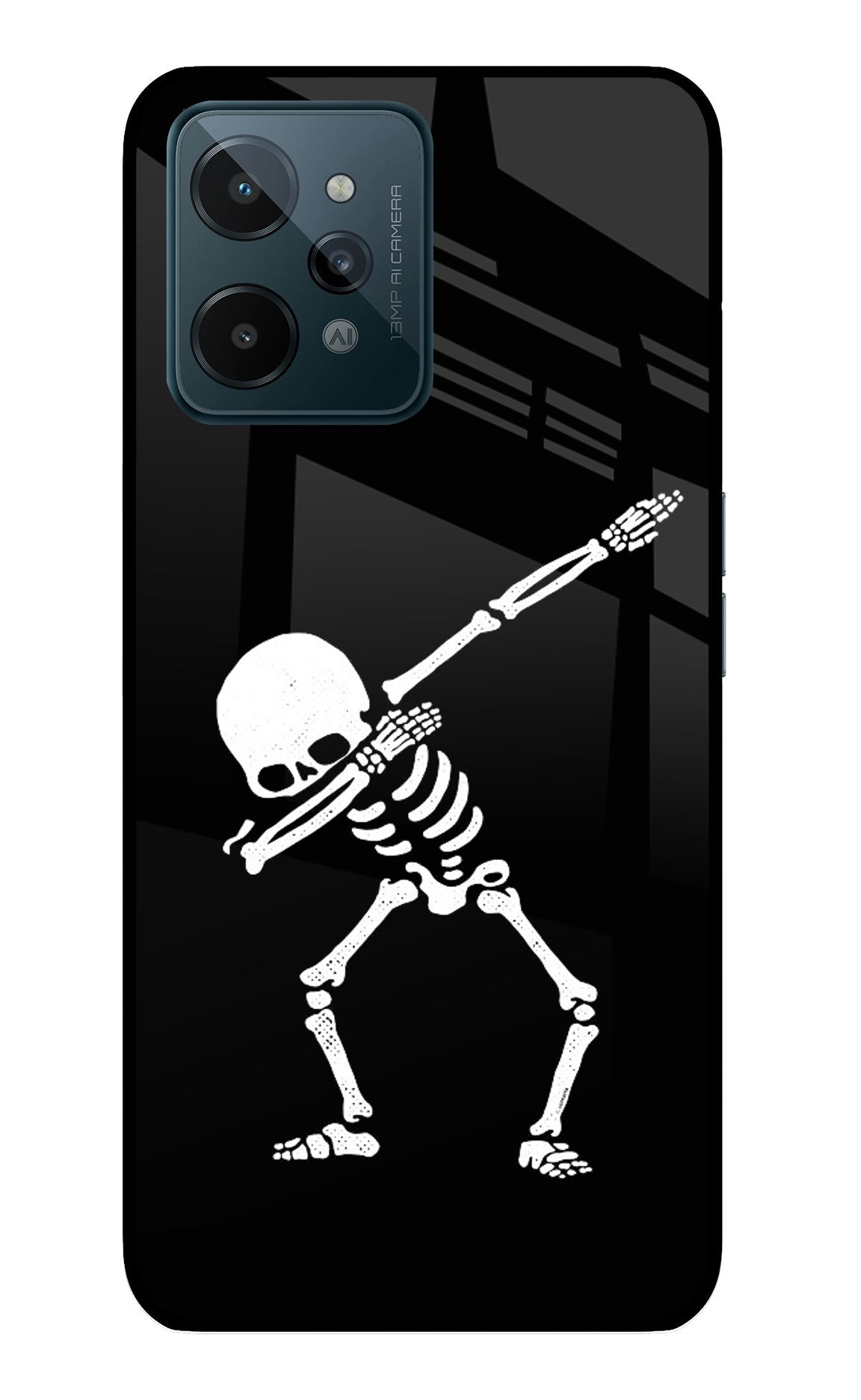 Dabbing Skeleton Art Realme C31 Back Cover