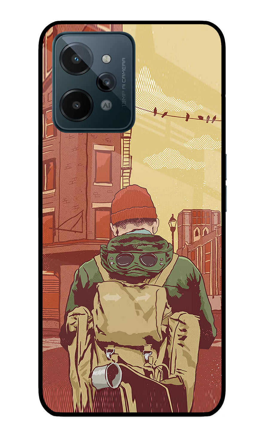 Adventurous Realme C31 Back Cover, Glass case