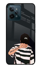 Aesthetic Boy Realme C31 Glass Case Back Cover by Casekaro