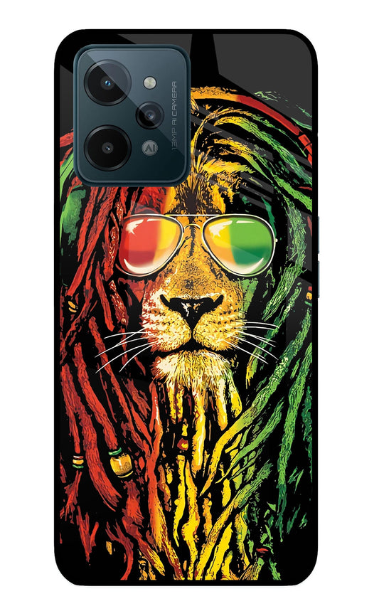 Rasta Lion Realme C31 Glass Case