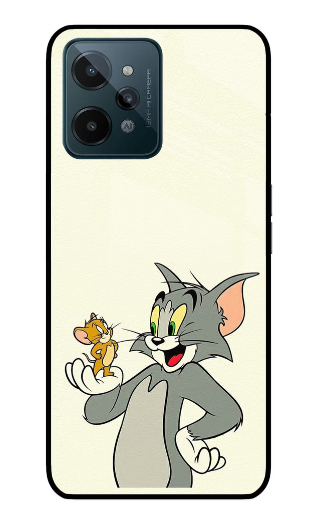Tom & Jerry Realme C31 Glass Case Back Cover by Casekaro