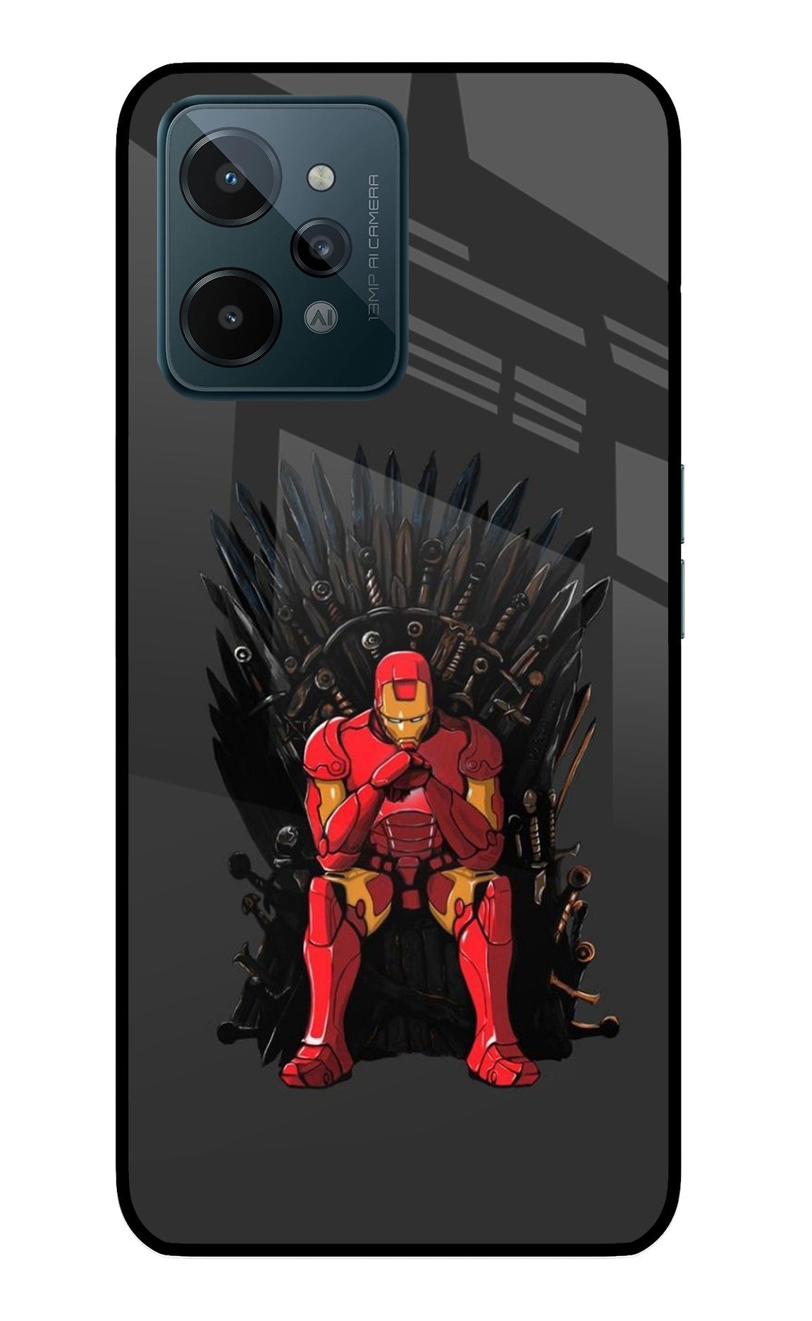 Ironman Throne Realme C31 Glass Case