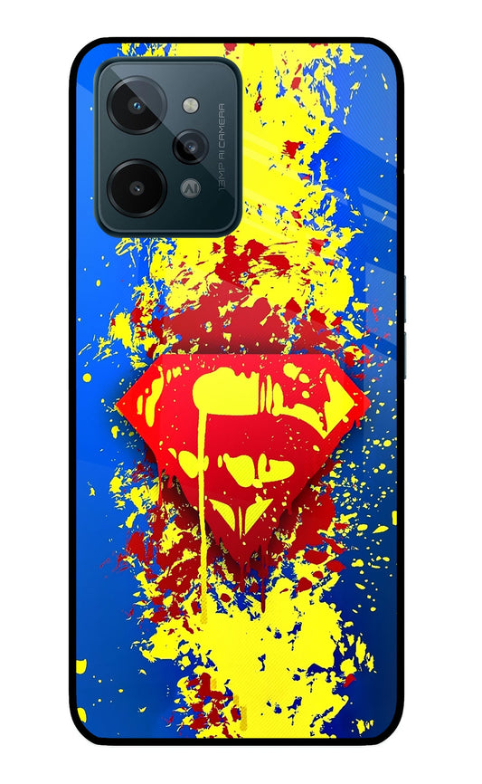 Superman logo Realme C31 Glass Case