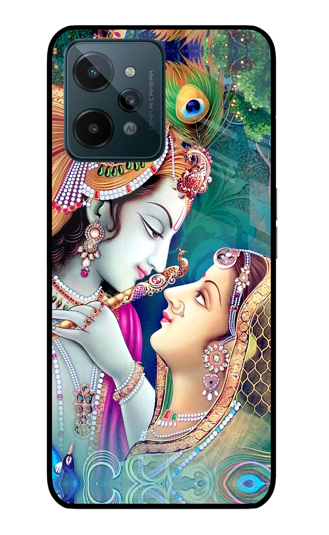 Lord Radha Krishna Realme C31 Glass Case