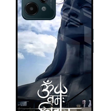 Om Namah Shivay Realme C31 Glass Case Back Cover by Casekaro