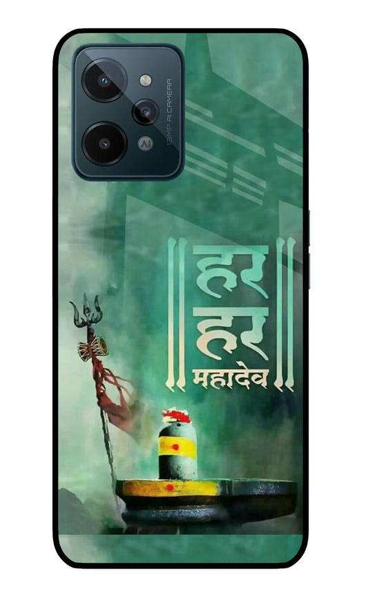 Har Har Mahadev Shivling Realme C31 Glass Case