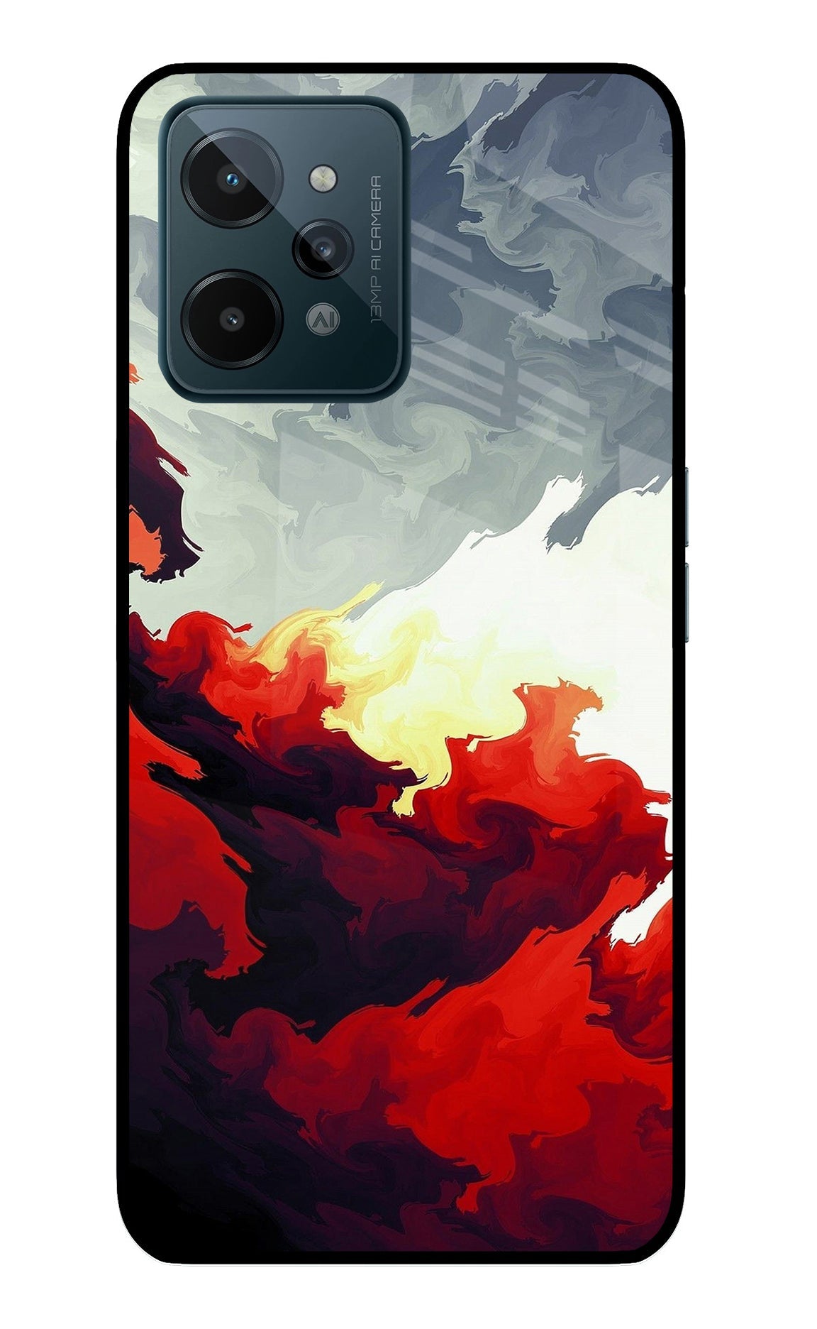 Fire Cloud Realme C31 Back Cover