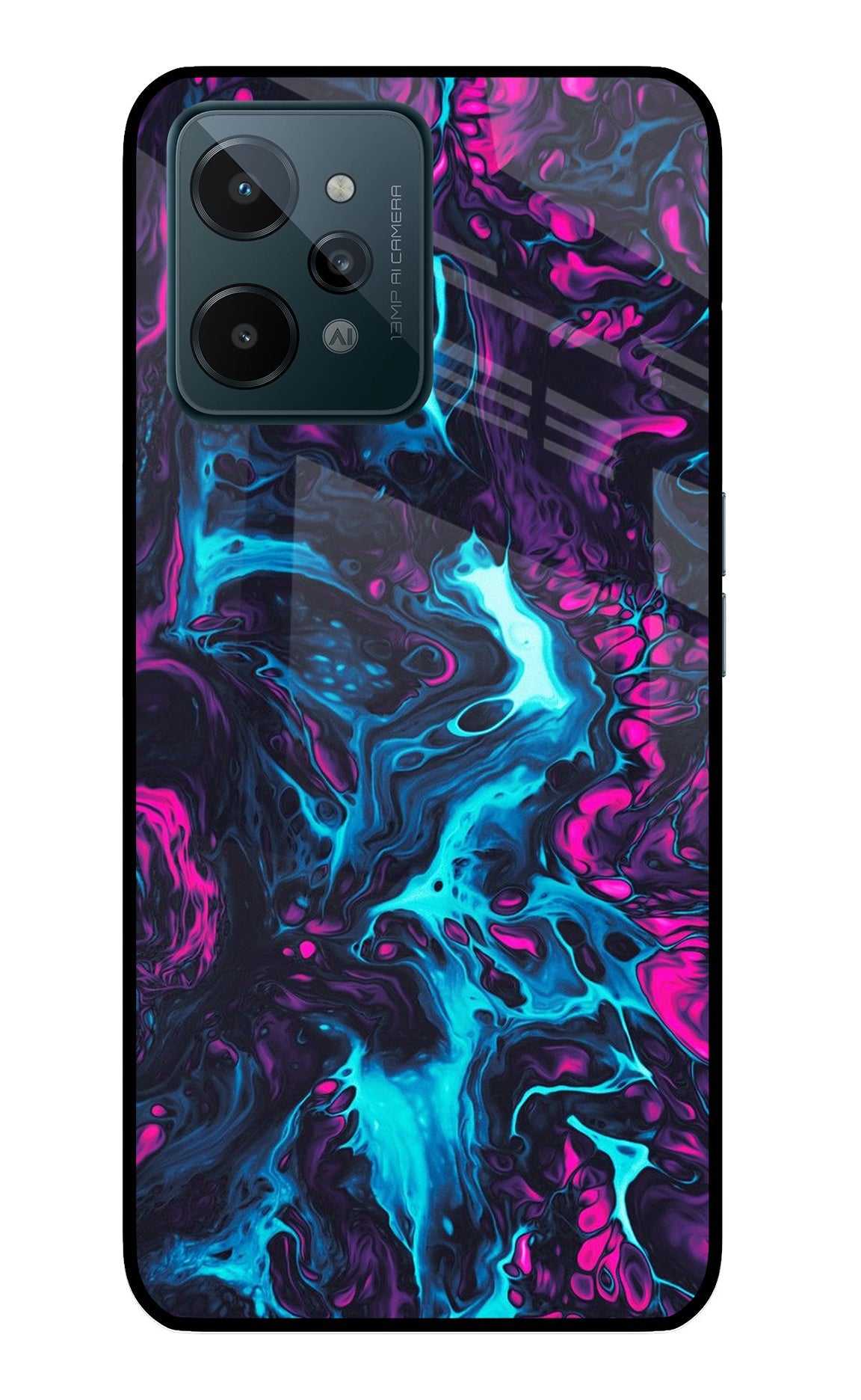 Abstract Realme C31 Glass Case