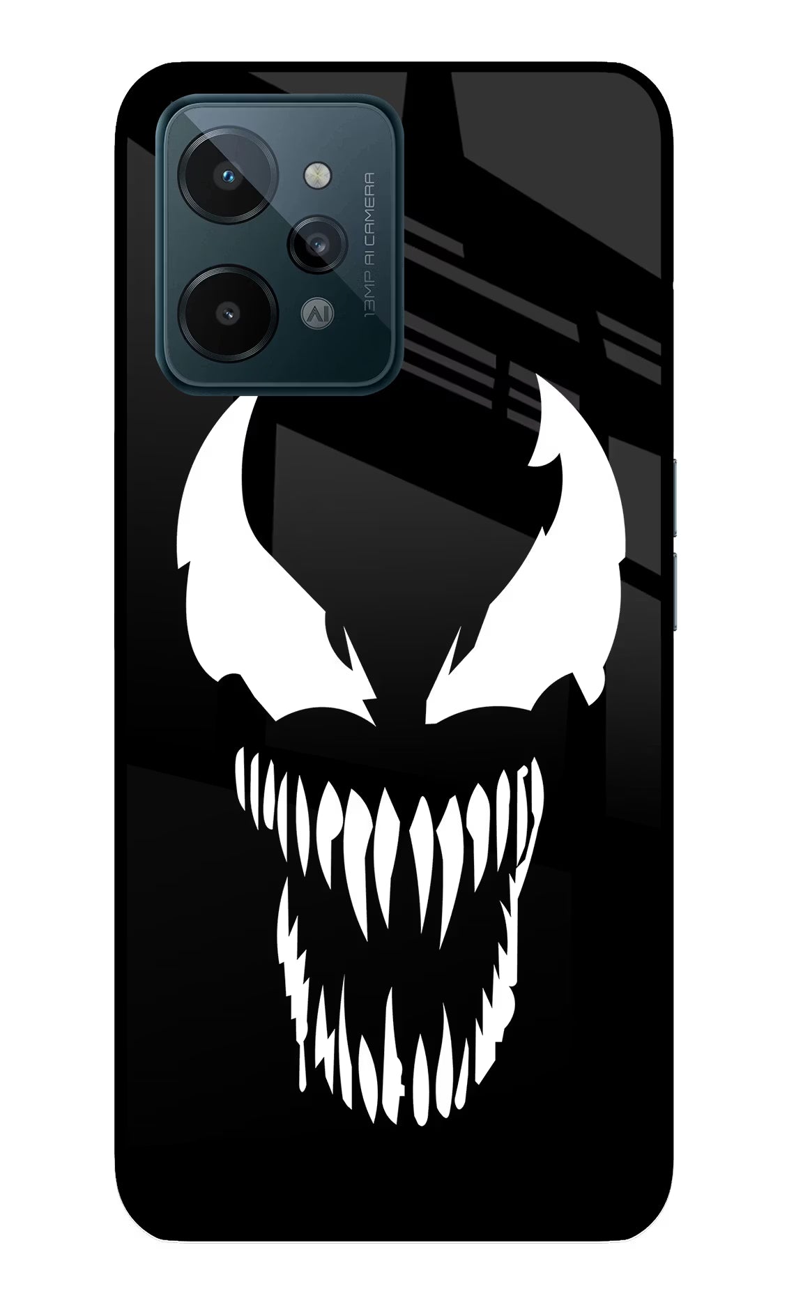 Venom Realme C31 Glass Case Back Cover by Casekaro
