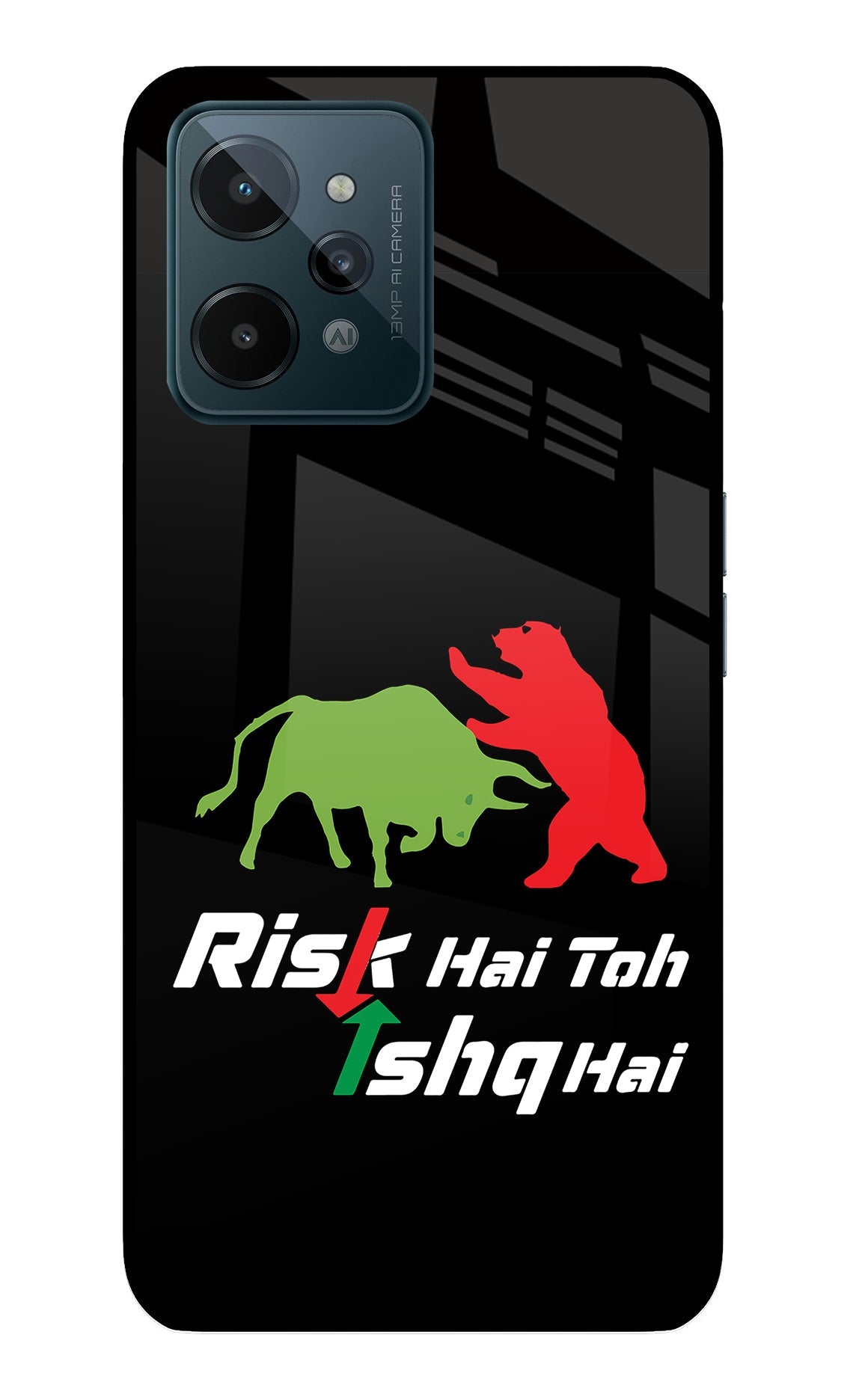 Risk Hai Toh Ishq Hai Realme C31 Glass Case